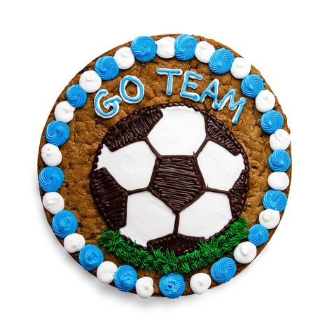 Soccer Cookies, Snickerdoodle Cookie Recipe, Cookie Cake Decorations, Cookie Cake Designs, Birthday Cake For Mom, Snickerdoodle Cookie, Birthday Chocolate, Chocolate Chip Cookie Cake, Cookie Cake Birthday