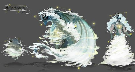 Chara ; Dragon ; Egg ; Cloud ; Star ; Blue Artist : https://twitter.com/Zarain_ Cloud Creature, Dragon Character Design, Cloud Dragon, Dragon Character, Egg Design, Blues Artists, Star Blue, Dragon Egg, Egg Designs