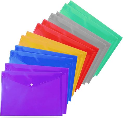 5 Assorted Color A4 Popper Wallets Organization Supplies, Holiday Organization, Office Stationary, Organizing Paperwork, Stationary Paper, Document Storage, Office Supply Organization, File Folders, Stationery Organization