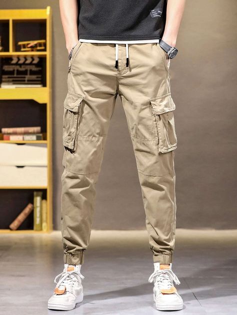 Mens Cargo Pants Outfit, Men Cargo Pants Outfit, Tan Cargo Pants Outfit, Cargo Joggers Mens, Trousers Outfit Men, Cargo Pants Outfit Men, Khaki Pants Outfit, Mens Cargo Trousers, Waist Cargo Pants