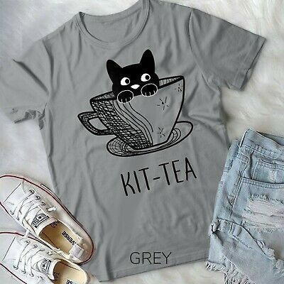 Black Cat Tee Shirts, Meow T Shirt, Tea Shirts For Women, Cat T Shirts For Women, Cat Mom Shirt Ideas, Cute Cat Shirt, Black Cat Clothes, Cute Animal Shirts, Cat T-shirts