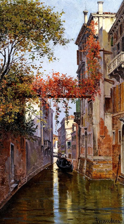 Venetian Aesthetic, Venice Painting, Italy Art, Aesthetic Painting, Painting Wallpaper, Ethereal Art, Classical Art, Dreamy Art, Pretty Art