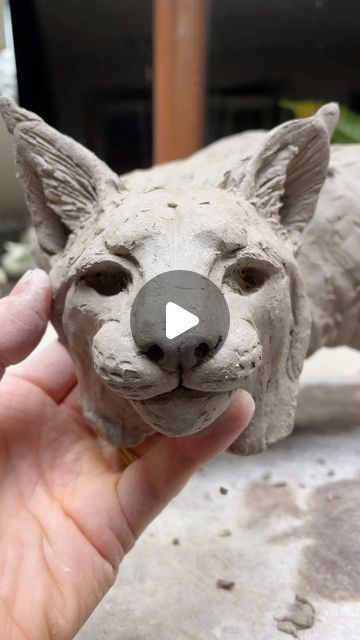 Clay Cat Sculpture, Cat Sculpture Clay, Sculpture Clay, Pretty Cats, Animal Sculptures, Sculpture, Animals