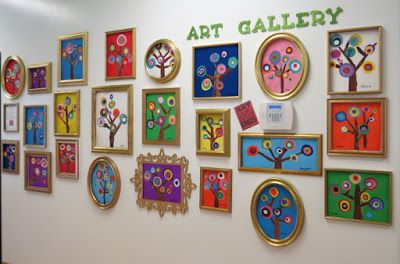 Classroom Work Display Ideas, Kandinsky Tree, Kandinsky Paintings, معرض فني, Tree Display, Art Classroom Decor, Curious Kids, Chandler Az, School Art Projects