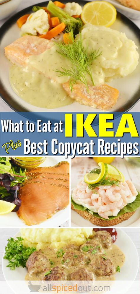 What To Eat at IKEA Plus Best IKEA Copycat Recipes Ikea Salmon Recipe, Ikea Copycat Recipes, Ikea Food Recipes, Lobster Artichoke Dip, Ikea Recipes, Dinner Recipes With Shrimp, Shrimp Scampi Baked, Crab Pizza, Turkish Doner