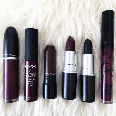 Burgundy Lipstick, Swag Makeup, Makijaż Smokey Eye, Dope Makeup, Fancy Makeup, Edgy Makeup, Dark Makeup, Alt Girl, Makeup Obsession