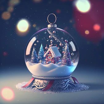 Vusang | Freepik Things Wallpaper, Ball Aesthetic, Snow Ball, Xmas Wallpaper, Glass Products, Christmas Post, Photo Christmas, Christmas Poster, 3d Christmas