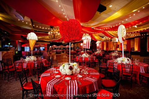 Carnival Theme Bat Mitzvah Event Decor Party Perfect Boca Raton, FL 1(561)994-8833 Circus Wedding Theme, Carnival Wedding Theme, Vintage Circus Theme, Dance Floor Rental, Circus Vintage, Vintage Circus Party, Circus Wedding, Prom Themes, Wedding Rental