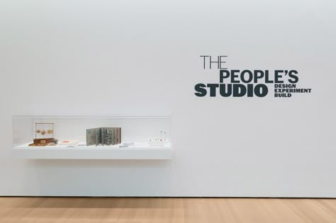 The People's Studio - The Department of Advertising and Graphic Design Exhibition Graphic Design, Exhibition Wall Design, Monitor Display Exhibition, Moma Exhibition Design, Exhibition Title Wall, Exhibit Signage, Exhibition Typography Wall, Fiber Cement Board, Exhibition Display Design