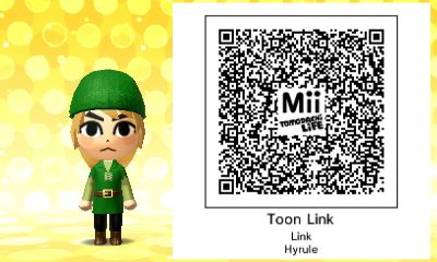 Toon Link , One of the mii on my islands Mii Characters Aesthetic, Wii Characters, Mii Qr, Toon Link, Tomodachi Life, Life Code, I Love Games, Kid Icarus, Nintendo Eshop