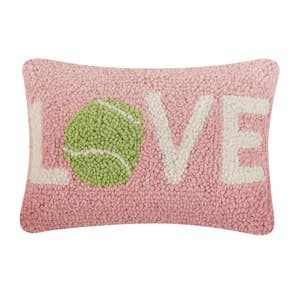 Faire / Wholesale Reinvented. Pillows Fun, Tennis Love, Hook Pillow, Hooked Pillow, Hooked Wool, Wool Throw Pillows, Wool Cushion, Puzzles Gifts, Host Gifts