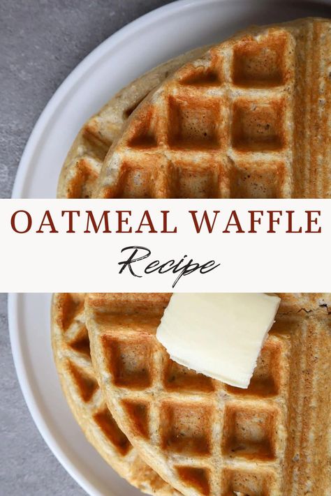 Are you gluten-free or just looking for a wheat-free waffle recipe? Let me tell you, this Oatmeal Waffle Recipe With No Flour is so good! These waffles are crispy exterior and tender on the inside best texture! It is made with simple ingredients, most of which you probably already have in your home right now. Oatmeal Waffle Recipe, Waffle Batter Recipe, Oatmeal Waffles, Oatmeal Flour, Waffle Ingredients, Fluffy Waffles, Crispy Waffle, Gluten Free Waffles, Vegan Oatmeal