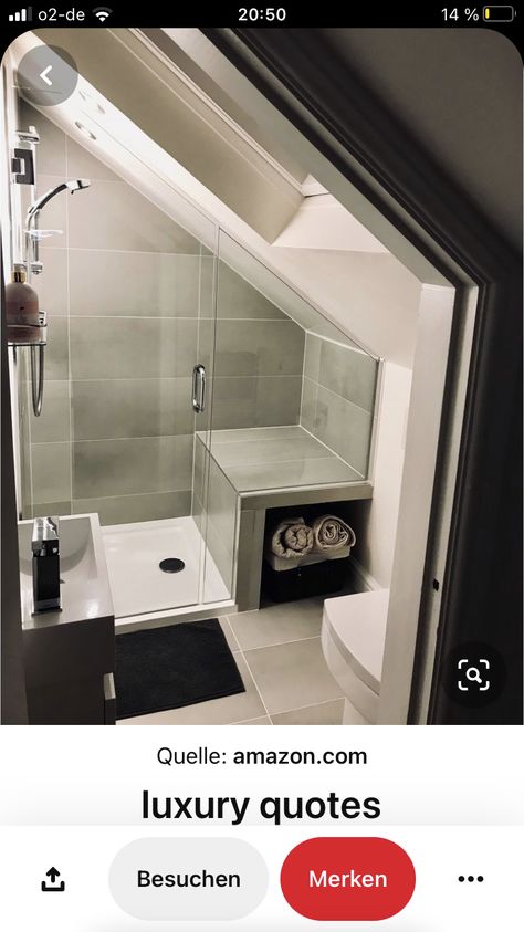 Small Loft Bathroom, Bathroom Conversion, Attic Decoration, Small Attic Room, Small Attic Bathroom, Bathroom Under Stairs, Attic Ideas, Ensuite Shower Room, Attic Bedroom Designs