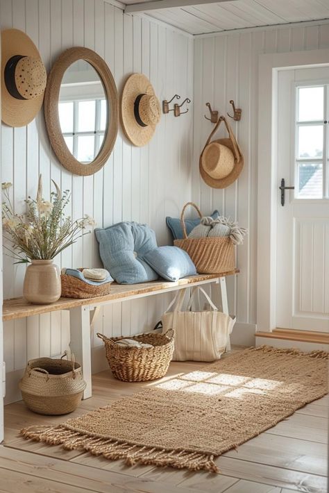 29 Scandinavian Interior Ideas to Embrace Simplicity and Comfort 7 Seaside Apartment Interior Design, Scandinavian Coastal Interior, Coastal Scandinavian Style, Rustic Scandinavian Interior, Sea Apartment, Scandi Coastal, Scandi Rustic, Coastal Minimalist Decor, Scandinavian Coastal