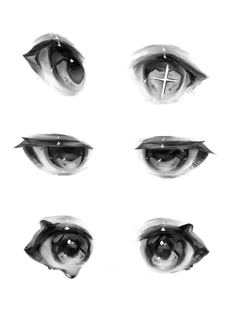 Cute Eyes Drawing, Eye Drawing Tutorials, Art Tools Drawing, 캐릭터 드로잉, Easy Drawings Sketches, Arte Inspo, Digital Painting Tutorials, Concept Art Drawing, Anime Drawings Tutorials