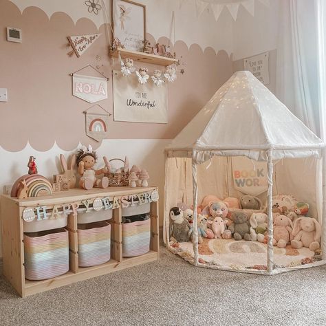 Tiny Toddler Room, Kids Rooms Inspo, Baby Playroom, Toddler Bedroom Girl, Toddler Playroom, Toddler Girl Room, Kids Bedroom Inspiration