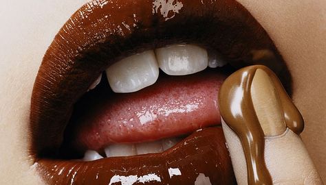 Chocolate lips | Flickr - Photo Sharing! Lips Photo, Small Lips, Chocolate Day, Kissable Lips, Raw Chocolate, Lip Art, Chocolate Ice Cream, Best Chocolate, How To Make Chocolate