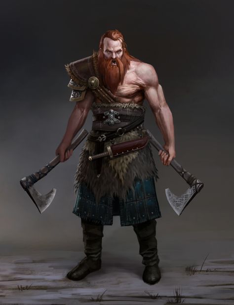 ArtStation - Redbeard brothers Larp Barbarian, Celtic Knight, Viking Man, Viking Berserker, Erik The Red, Arte Viking, Viking Character, Celtic Warriors, Beast Creature