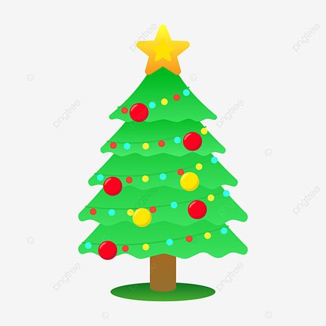 Cartoon Styles, Cute Cartoon, Vector Illustration, Christmas Tree, Christmas, Natal