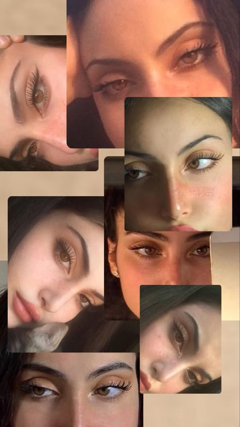 Large Almond Eyes, Full Eyebrows Natural, Almond Eyes Aesthetic, Big Almond Eyes, Almond Shape Eyes, Big Eyelids, Desired Eyes, Glow Up In A Week, Body Shape Goal