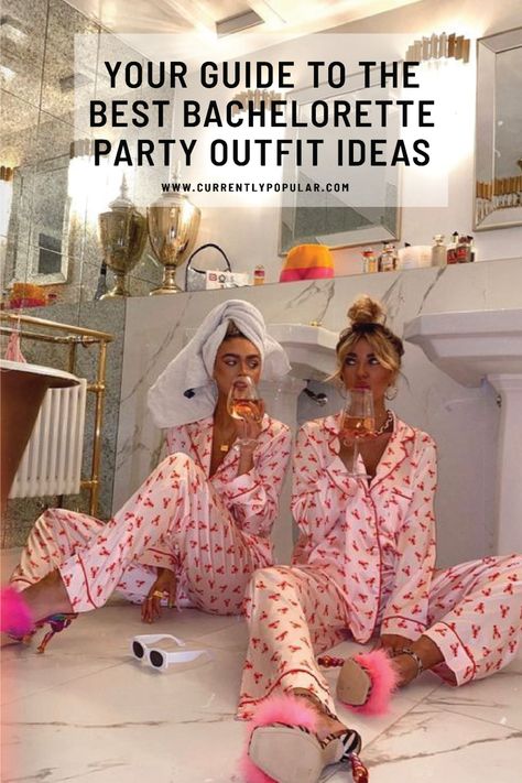 Discover the ultimate guide to the best bachelorette party outfit ideas! From groovy retro vibes to elegant mermaid-inspired looks, these styles are perfect for every celebration. Whether you're rocking a bachelorette boat party, cozying up with Pajamas & Prosecco, or going bold with "something blue," we’ve got you covered. Cool Bachelorette Outfits, Bachelorette Bathing Suit Ideas, Bachelorette Pj Party, Tampa Bachelorette Party, Bachelorette Night Out Outfit Themes, Bachelorette Trip Outfits, Pink Bachelorette Theme, Bachelorette Boat Party, Bachelorette Party Outfit Ideas