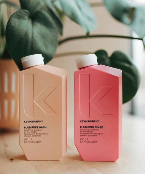 Kevin Murphy Plumping Wash and Rinse for Thinning Hair Duo set, 8.4 oz. Kevin Murphy Plumping, Kevin Murphy Products, Kevin Murphy Hair Products, Products Aesthetic, Skincare Branding, Bottle Design Packaging, Kevin Murphy, Thinning Hair, Design Packaging