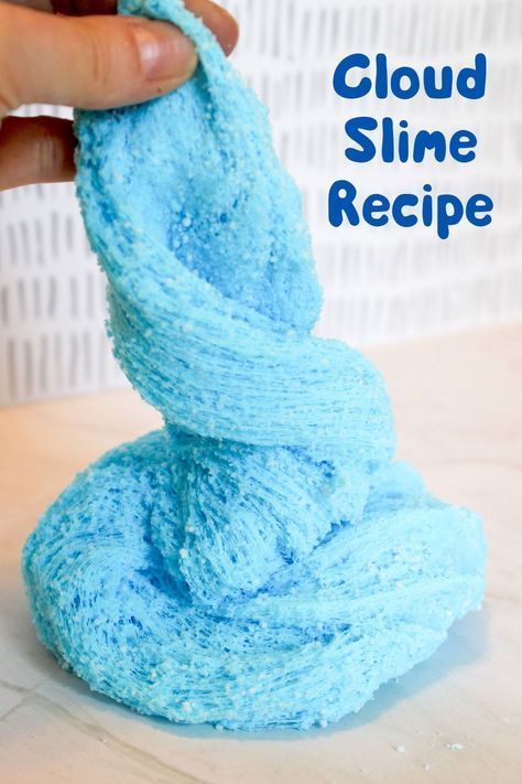 Experience the magic of cloud slime with our easy guide! Learn to make stretchy, fluffy slime at home for endless fun and creativity. Fluff Slime With Shaving Cream, Cloud Slime Recipe With Shaving Cream, Slime Recipe Cloud, Cloud Slime Recipe Easy, Diy Slime Recipe 2 Ingredients, Slime Recipe Easy 2 Ingredients No Glue, How To Make Cloud Slime, No Activator Slime Recipe, Cloud Slime Recipe