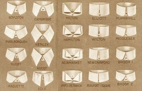 Men's shirt collar types 1920s Men, Things Organized Neatly, Der Gentleman, Detachable Collar, Old Fashion, Prince Charming, Collar And Cuff, Shirt Collar, Well Dressed