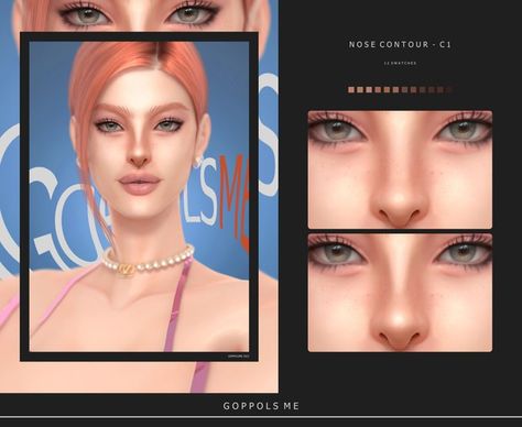 GPME-GOLD Nose Contour C1 | Patreon Sims 4 Cc Makeup Nose Contour, Sims 4 Nose Contour Cc, Contour Sims 4 Cc, Sims 4 Nose Contour, Sims 4 Cc Nose Contour, Sims 4 Cc Contour, Sims Makeup, Nose Contour, Makeup Cc