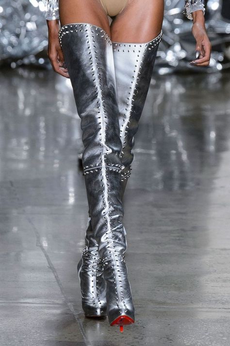 The Blonds, Frankie Stein, Thigh Boots, Studded Boots, Dion Lee, Heels Boots, Unique Shoes, Hot Shoes, Winter 2022