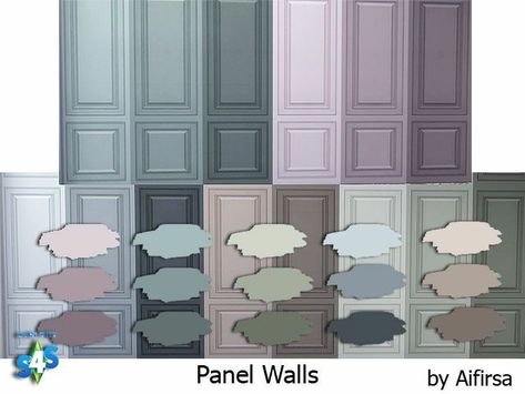 Sims 4 Wall Trim Cc, Sims 4 Cc Panel Walls, Wall Pattern Design, Infant Cc, Mod Wall, Panel Walls, Gaming Wallpaper, Sims 4 Cc Download, The Sims 4 Packs