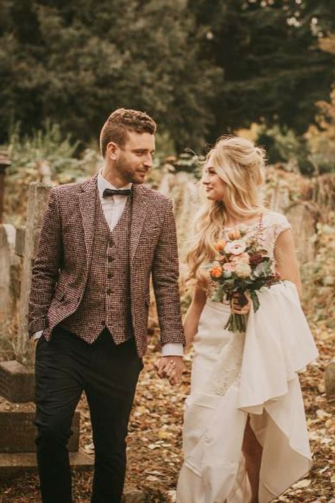 groom attire boho vest with jacket brown bowtie pablo laguia Bohemian Groom Attire, Groom Attire Boho, Bohemian Wedding Groom, Boho Wedding Groom, Bohemian Groom, Boho Groom, Groom Style Wedding, Mens Wedding Attire, Groom Wedding Attire