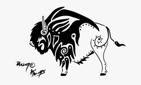 Buffalo Skull Tattoo, Buffalo Clipart, Skull Tattoo Designs, Norse Design, Bison Skull, Buffalo Skull, Sitting Bull, Fantasy Tattoos, Stencils Printables