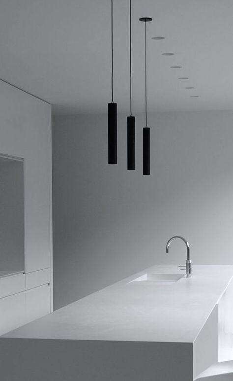 Pendant Lighting Kitchen, Pendant Light Kitchen, Interior Minimalista, Kitchen Interior Design Modern, Ideas Hogar, Kitchen Lamps, Kitchen Pendants, Luminaire Design, House Kitchen