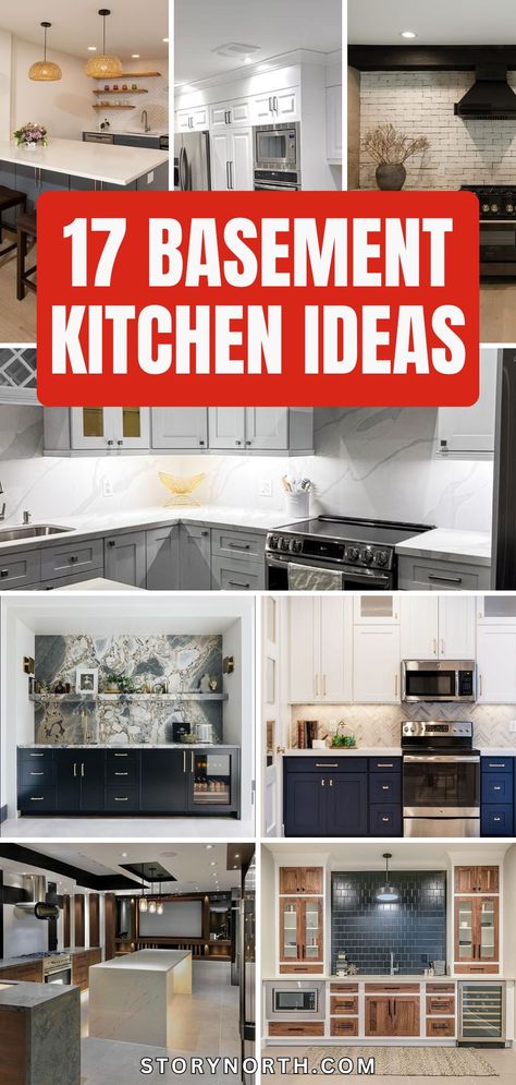 Pin this for creative ways to transform your basement into a functional kitchen space! Discover tips and tricks to maximize space and enhance functionality. #HomeDecor #BasementKitchenIdeas #SpaceSavingTips Game Room With Kitchenette, Basement Kitchenette With Full Fridge, Bonus Room Kitchenette, Kitchenette No Sink, Small Basement Kitchen Ideas Layout, Kitchenette Ideas Mini Kitchen, Basement Mini Kitchen, Basement Kitchenette With Fridge, Kitchenette Layout