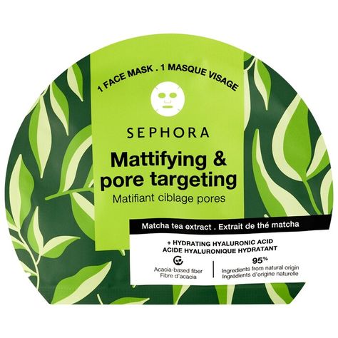 Sephora Face Mask, Vegan Face Mask, Moisturizing Face Mask, Oily Skin Care, Skin Radiance, Hydrating Mask, Matcha Tea, Improve Skin Texture, Sephora Collection