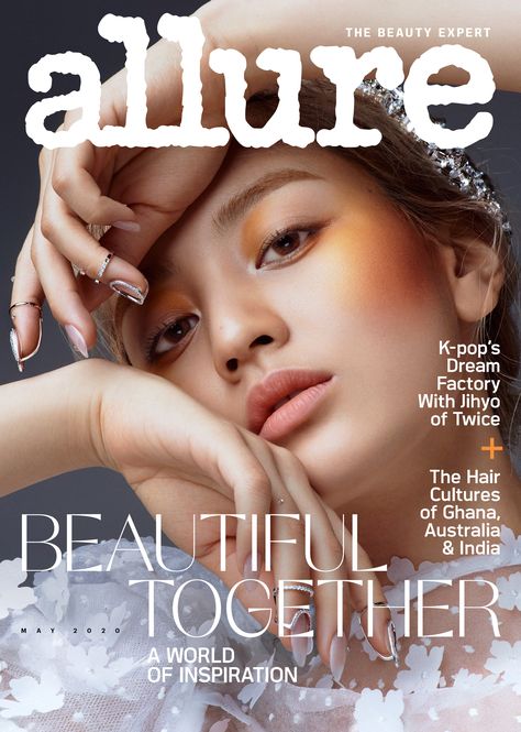 At 23, she's already been part of the K-Pop world for over a decade. Jihyo shares the triumphs and challenges that come with a life of idoldom. See Allure's May 2020 cover story on Jihyo now. Allure Magazine Cover, Allure Magazine, Allure Beauty, Twice Jihyo, Vogue Covers, K Pop Star, Beauty Magazine, Beauty Expert, Print Magazine