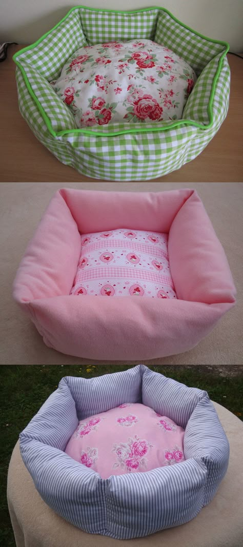 DIY cat bed Diy Cat Bed, Diy Pet Bed, Diy Dog Bed, Dog Crafts, Animal Projects, Dog Beds, Cat Diy, Diy Stuffed Animals, Diy Bed