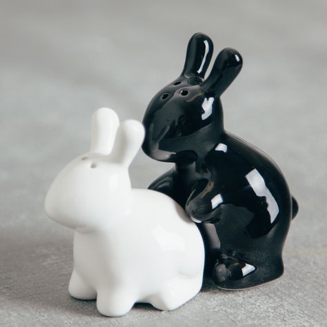 Salt And Pepper Shakers Aesthetic, Cool Salt And Pepper Shakers, Salt And Pepper Shakers Ceramic, Clay Salt And Pepper Shakers, Goth Interior, Holland Lop Bunny, Rising Scorpio, Ceramic Pottery Art, Clown Car