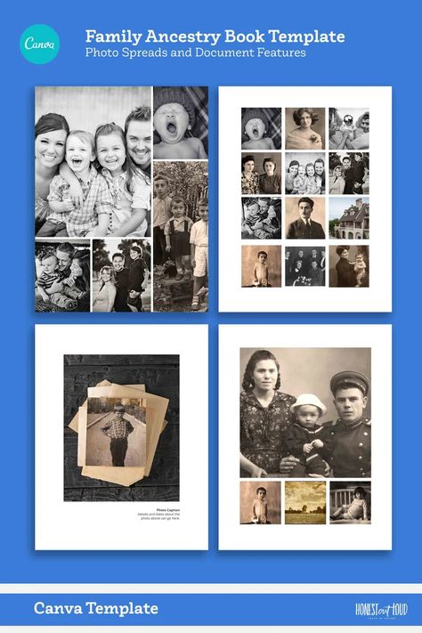 Ancestry Book Template Family Tree Family History and - Etsy Australia Ancestry Book, Family Tree Book, Tree Map, Photobook Layout, Family Tree Research, Family History Book, Genealogy Book, Family Tree Genealogy, Family Tree Template