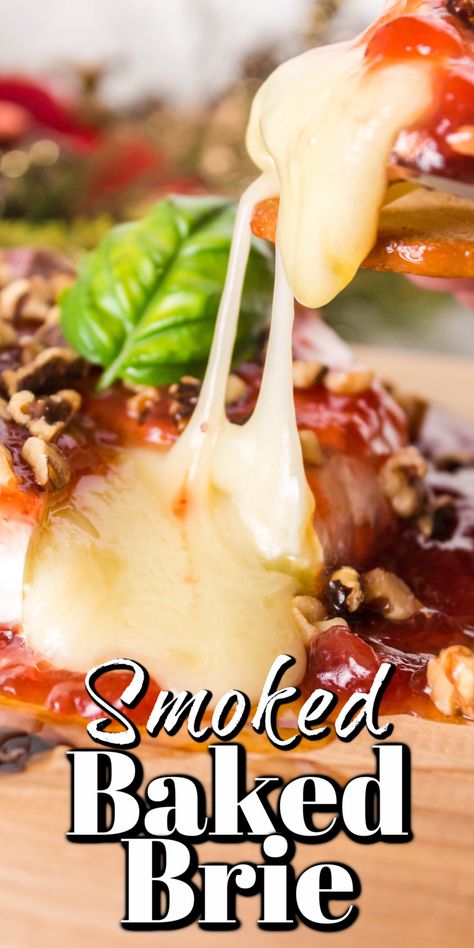 Smoked Brie Recipe, Brie Cheese Recipes, Melted Brie, Baked Brie Recipe, Cheesy Sandwich, Jalapeno Popper Grilled Cheese, Bbq Appetizers, Brie Appetizer, Brie Recipes