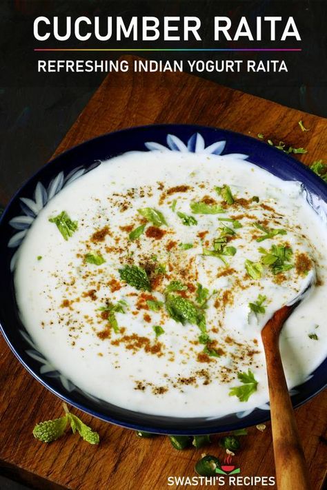 Raita Recipe Indian, Cucumber Raita Recipe, Raita Recipe, Pakistani Dishes, Cucumber Raita, Indian Dinner, Green Recipes, Pakistani Food, Biryani Recipe