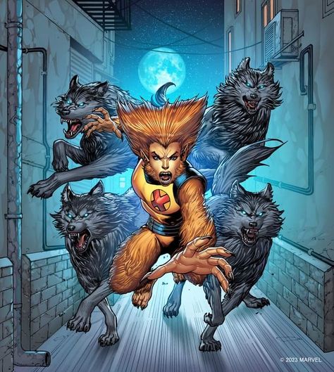 Rahne Sinclair New Mutants, Marvel Wolfsbane, Wolfsbane Marvel, Rahne Sinclair, Female Werewolves, Marvel Ladies, Jessica Jones Marvel, Marvel Characters Art, Marvel Vs Dc