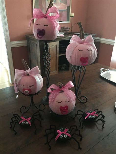 Black And Pink Halloween Baby Shower Ideas, Ghost Baby Shower Centerpiece, Diy Halloween Baby Shower Decorations, Little Boo Baby Shower Ideas Pink, Boo Baby Shower Theme Girl, Baby Boo Baby Shower Decor, Halloween Baby Shower For Girl, Little Boo Baby Shower Ideas Girl, Lil Boo Baby Shower Theme