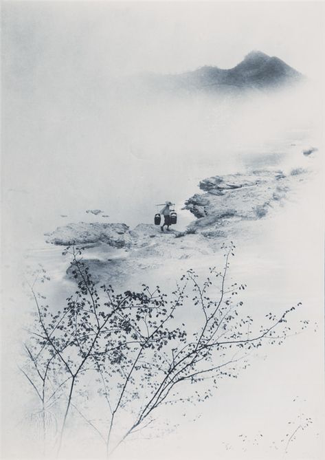 Asian Photography, Zen Painting, Drawing Water, Chinese Landscape Painting, Chinese Landscape, Tableau Art, Adventure Photography, Zen Art, Sumi E