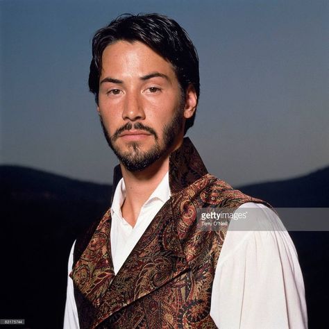 Keanu Reeves in Much Ado About Nothing Keanu Reeves Young, Don John, Frank Edwards, Much Ado About Nothing, Terry O Neill, Popped Collar, Early Photos, Keanu Charles Reeves, Glossy Hair