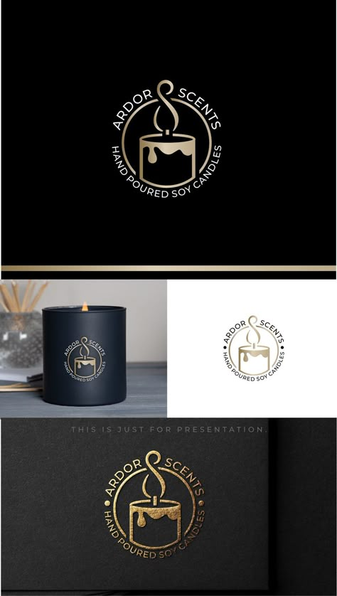 Perfumery Company Logo on Behance Best Company Logo Design, Scent Logo Design Ideas, Scent Logo Design, Scented Candle Logo Ideas, Candle Business Logo Ideas, Logo Design For Candles, Scented Candles Logo Design Ideas, Candle Logos Ideas, Candle Company Logo Ideas