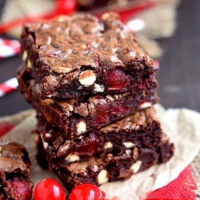 Triple Chocolate Cherry Brownies Cherry Frosting Recipe, Amanda Rettke, Chocolate Cherry Brownies, Sunday Meals, Cherry Frosting, Cherry Brownies, Diy Detox, Mom On Timeout, Yummy Salads