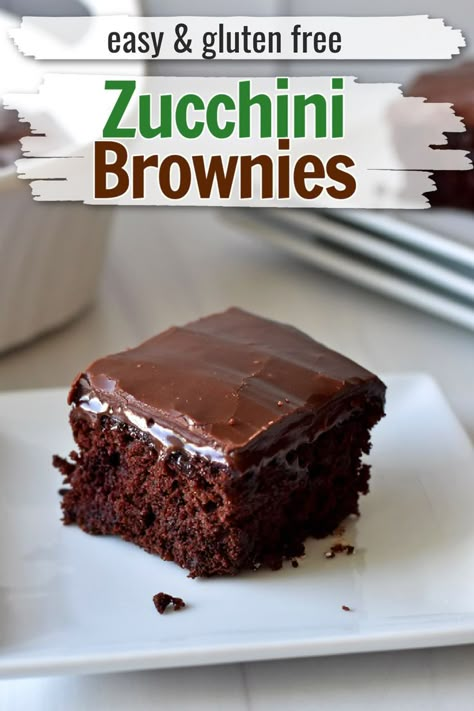 Chocolate Zucchini Brownies, Zucchini Brownies, Zucchini Cake, Chocolate Zucchini, Brownies Recipe, Yummy Sweets, Zucchini Recipes, Best Chocolate, Eat Dessert