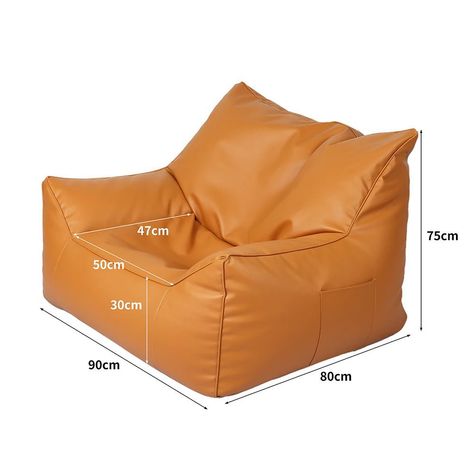 MARLOW BEAN BAG CHAIR COVER - BROWN. Stylish, portable and lightweight in a gorgeous brown tone 🤎🧡💛 🛍️ SHOP our living styling pieces at ⚜️ luxemporium.com.au ⚜️ #luxemporium #furniture #luxfurniture #home #homefurniture #livingfurniture #homedecor #livingspace